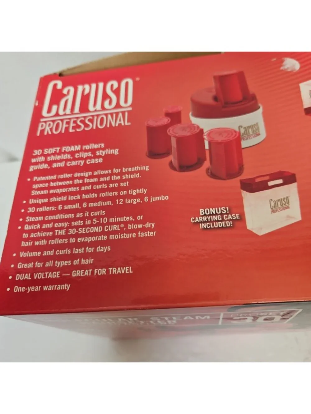 Caruso Professional Molecular Steam Hairsetter 30 Hair Rollers Works 561030